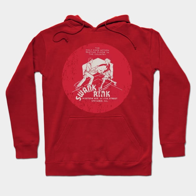 Swank Rink Chicago - vintage Roller Skating Hoodie by retropetrol